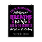 Cystic Fibrosis Awareness Moments That Take Your Breath Away Matte Poster