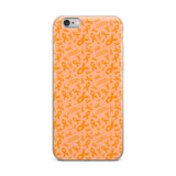 Leukemia Awareness Ribbon Pattern iPhone Case