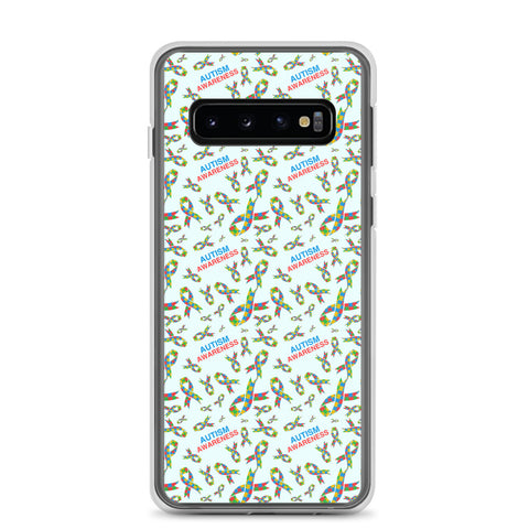Autism Awareness Ribbon Pattern Samsung Phone Case - The Awareness Store