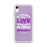 Alzheimer's Awareness We Remember Their Love iPhone Case