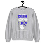 Colon Cancer Awareness You Can't Scare Me Halloween Sweatshirt
