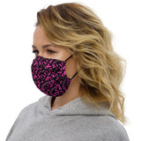Breast Cancer Awareness Ribbon Pattern Premium Face Mask