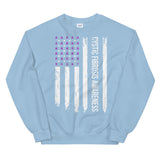 Cystic Fibrosis Awareness USA Flag Sweatshirt