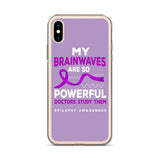 Epilepsy Awareness Doctors Study My Brainwaves iPhone Case