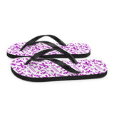 Cystic Fibrosis Awareness Ribbon Pattern Flip-Flops - The Awareness Store