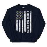 Autism Awareness USA Flag Sweatshirt