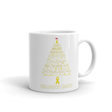 Childhood Cancer Awareness Christmas Hope Mug - The Awareness Store