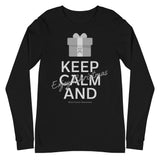 Brain Cancer Awareness Keep Calm and Enjoy Christmas Long Sleeve T-Shirt