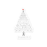 Diabetes Awareness Christmas Hope Sticker