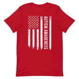 Autism Awareness USA Flag Unisex T-Shirt
