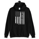 Lung Cancer Awareness USA Flag Hoodie - The Awareness Store