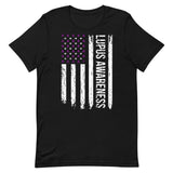 Lupus Awareness USA Flag Unisex T-Shirt