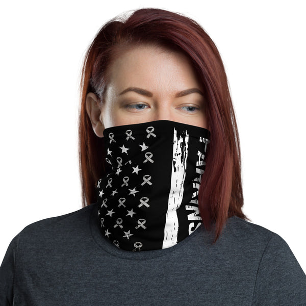 Parkinson's Awareness USA Flag Washable Face Mask / Neck Gaiter