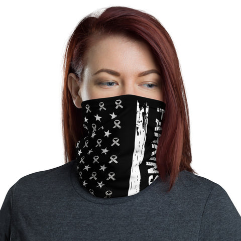 Parkinson's Awareness USA Flag Washable Face Mask / Neck Gaiter - The Awareness Store