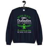 Mental Health Awareness Not A Journey But A Process Sweatshirt - The Awareness Store