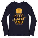 Leukemia Awareness Keep Calm and Enjoy Christmas Long Sleeve T-Shirt