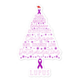 Lupus Awareness Christmas Hope Sticker