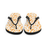 Leukemia Awareness Ribbon Pattern Flip-Flops