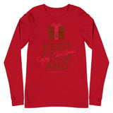 Multiple Myeloma Awareness Keep Calm and Enjoy Christmas Long Sleeve T-Shirt