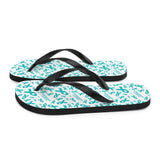 Anxiety Awareness Ribbon Pattern Flip-Flops - The Awareness Store