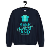 Ovarian Cancer Awareness Keep Calm and Enjoy Christmas Sweater