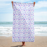 SIDS Awareness Ribbon Pattern Beach Towel - The Awareness Store