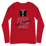 Melanoma Awareness Keep Calm and Enjoy Christmas Long Sleeve T-Shirt