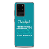 PCOS Awareness Thankful For My Struggle Samsung Phone Case - The Awareness Store