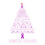 Domestic Violence Awareness Christmas Hope Sticker