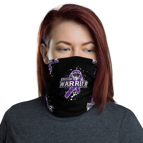 Crohn's Warrior Face Mask Neck Gaiter Washable Reusable - The Awareness Store