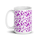 Cystic Fibrosis Awareness Ribbon Pattern Mug