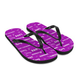 Pancreatic Cancer Awareness Be Kind Pattern Flip-Flops - The Awareness Store