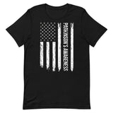 Parkinson's Awareness USA Flag Unisex T-Shirt