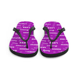 Epilepsy Awareness Be Kind Pattern Flip-Flops - The Awareness Store