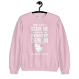 Lung Cancer Awareness You Can't Scare Me Halloween Sweatshirt