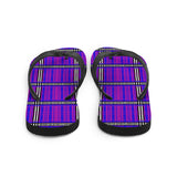 Rheumatoid Arthritis Awareness Tartan Pattern Flip-Flops - The Awareness Store