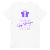 Pancreatic Cancer Awareness Keep Calm and Enjoy Christmas T-Shirt