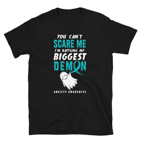 Anxiety Awareness You Can't Scare Me Halloween T-Shirt - The Awareness Store