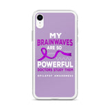 Epilepsy Awareness Doctors Study My Brainwaves iPhone Case