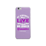 Alzheimer's Awareness We Remember Their Love iPhone Case