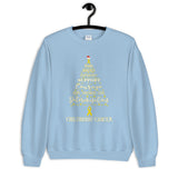 Childhood Cancer Awareness Christmas Hope Sweatshirt