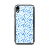 Stomach Cancer Awareness Ribbon Pattern iPhone Case
