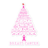 Breast Cancer Awareness Christmas Hope Sticker