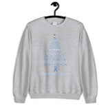 Stomach Cancer Awareness Christmas Hope Sweatshirt - The Awareness Store