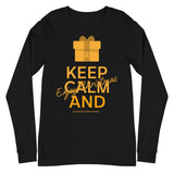 Leukemia Awareness Keep Calm and Enjoy Christmas Long Sleeve T-Shirt