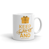 Leukemia Awareness Keep Calm and Enjoy Christmas Mug