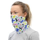Multi Ribbon Cancer Awareness Face Cover Mask