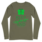 Lymphoma Awareness Keep Calm and Enjoy Christmas Long Sleeve T-Shirt