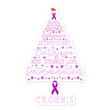 Crohn's Awareness Christmas Hope Sticker