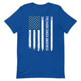 Childhood Cancer Awareness USA Flag Unisex T-Shirt